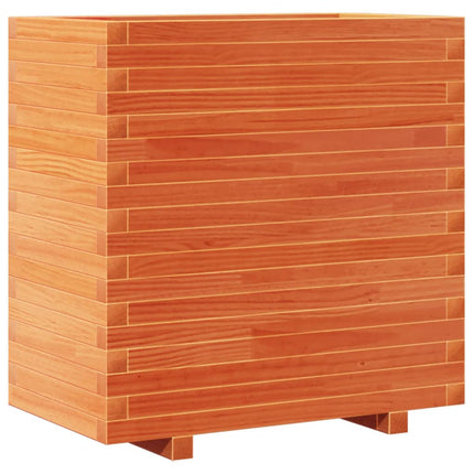 Odlingslåda vaxbrun 70x40x72 cm massiv furu