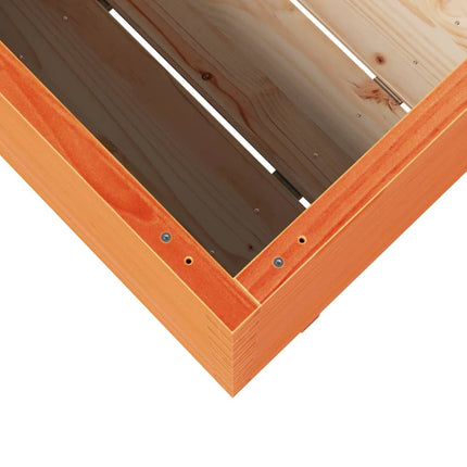 Odlingslåda vaxbrun 90x40x72 cm massiv furu