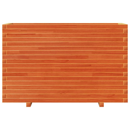 Odlingslåda vaxbrun 110x40x72 cm massiv furu