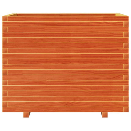 Odlingslåda vaxbrun 90x60x72 cm massiv furu