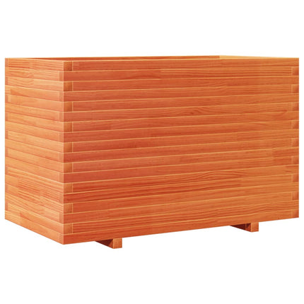 Odlingslåda vaxbrun 110x60x72 cm massiv furu