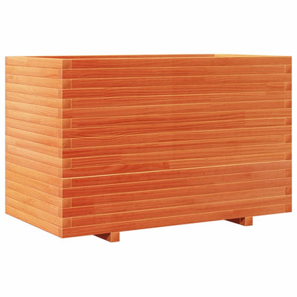 Odlingslåda vaxbrun 110x60x72 cm massiv furu