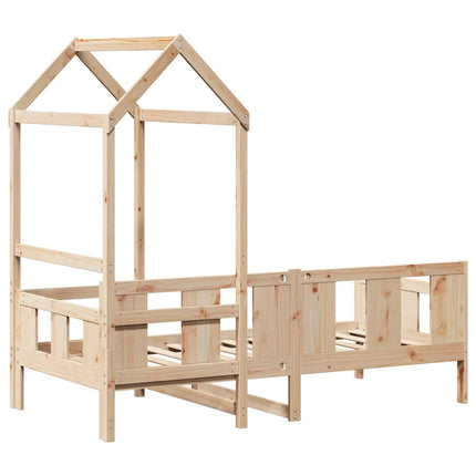 Dagbädd Med Tak Massiv Furu