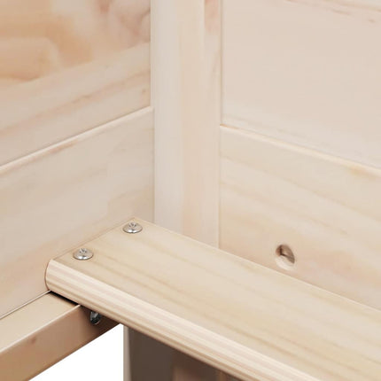 Dagbädd Med Tak Massiv Furu