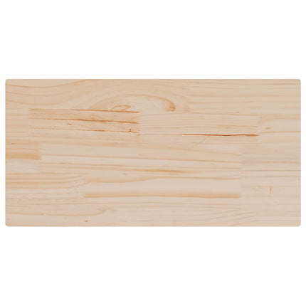 Bordsskivor 2 st 80x40x2,5 cm rektangulär massiv furu