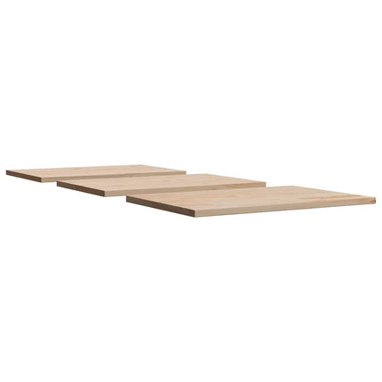Bordsskivor 3 st 80x53x2,5 cm rektangulär massiv furu