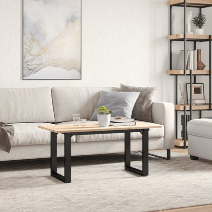 Soffbord O-ram 90x40x45 cm massiv furu och stål