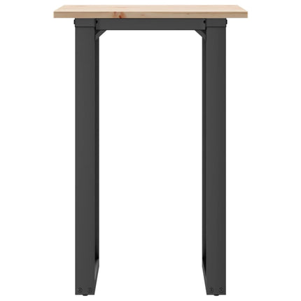 Matbord O-ram 50x50x75 cm massiv furu och stål