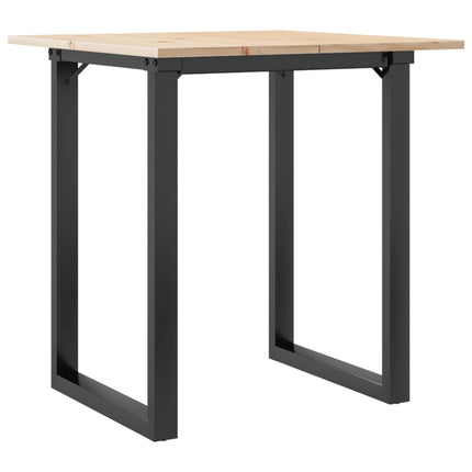 Matbord O-ram 60x60x75 cm massiv furu och stål