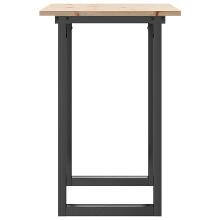 Matbord O-ram 80x50x75 cm massiv furu och stål