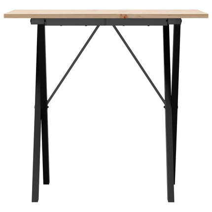 Matbord X-ram 80x50x75 cm massiv furu och stål