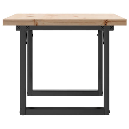Soffbord O-ram 80x50x40,5 cm massiv furu och stål