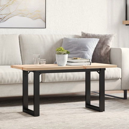Soffbord O-ram 90x40x45,5 cm massiv furu och stål