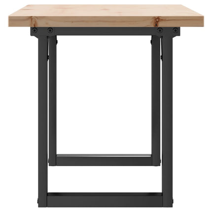 Soffbord O-ram 100x50x45,5 cm massiv furu och stål