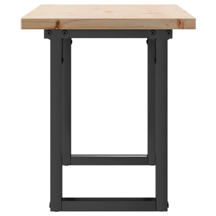 Soffbord O-ram 110x40x45,5 cm massiv furu och stål