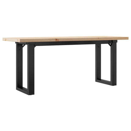 Soffbord O-ram 110x40x45,5 cm massiv furu och stål