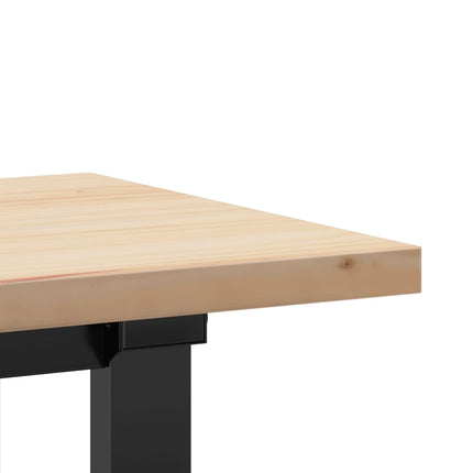 Soffbord O-ram 160x40x45,5 cm massiv furu och stål