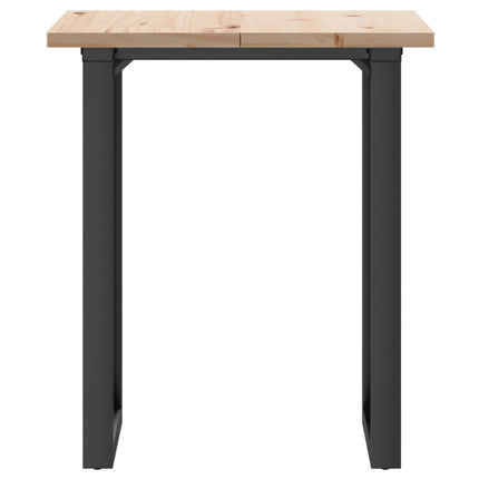 Matbord O-ram 60x60x75,5 cm massiv furu och stål