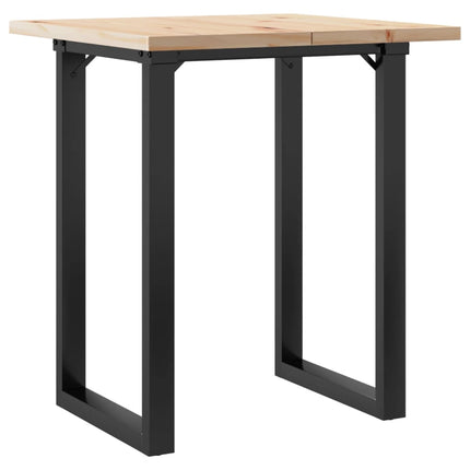 Matbord O-ram 60x60x75,5 cm massiv furu och stål