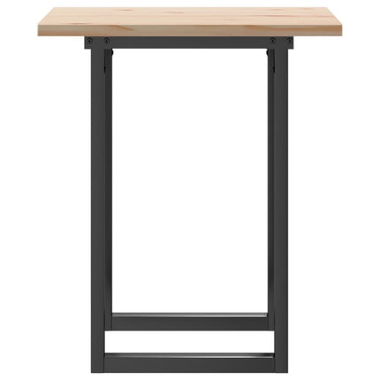 Matbord O-ram 70x70x75,5 cm massiv furu och stål