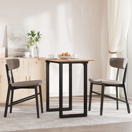 Matbord O-ram 80x50x75,5 cm massiv furu och stål