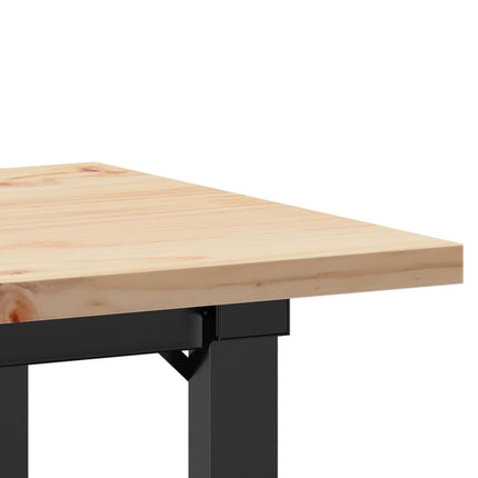 Matbord O-ram 80x50x75,5 cm massiv furu och stål