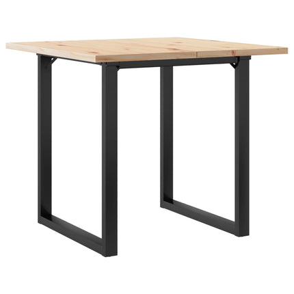 Matbord O-ram 80x80x75,5 cm massiv furu och stål