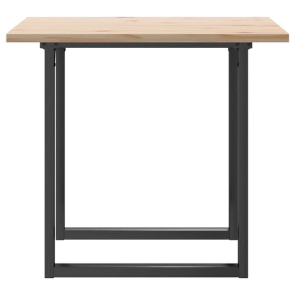 Matbord O-ram 90x90x75,5 cm massiv furu och stål
