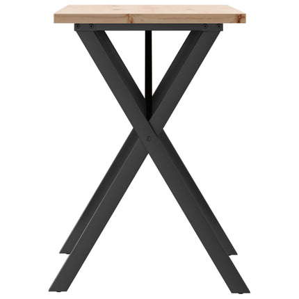 Matbord X-ram 80x50x75,5 cm massiv furu och stål