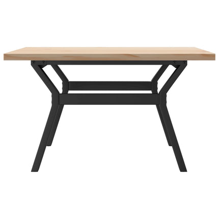 Soffbord Y-ram 80x80x45,5 cm massiv furu och stål