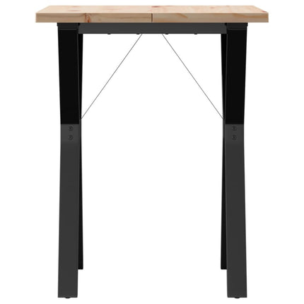 Matbord Y-ram 60x60x75,5 cm massiv furu och stål