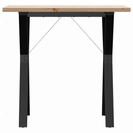 Matbord Y-ram 80x50x75,5 cm massiv furu och stål