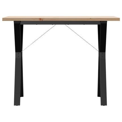 Matbord Y-ram 100x50x75,5 cm massiv furu och stål
