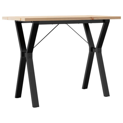 Matbord Y-ram 100x50x75,5 cm massiv furu och stål