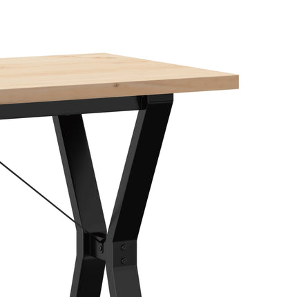 Matbord Y-ram 100x50x75,5 cm massiv furu och stål