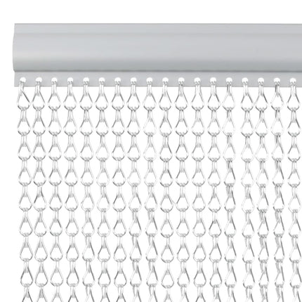 Myggdraperi för dörr 80x201 cm aluminium
