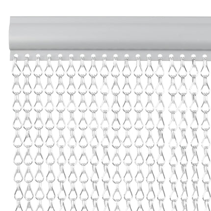 Myggdraperi för dörr 90x212 cm aluminium