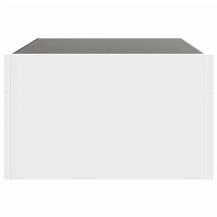 Soffbord med Infinity LEDs vit 70x50x30 cm