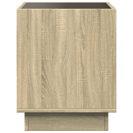 Soffbord med Infinity LEDs sonoma-ek 50x50x50 cm
