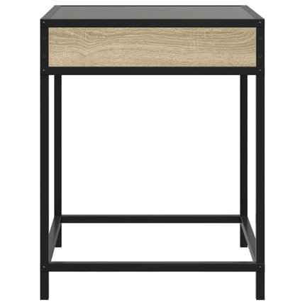 Soffbord med Infinity LEDs sonoma-ek 40x40x51 cm