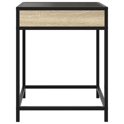 Soffbord med Infinity LEDs sonoma-ek 40x40x51 cm