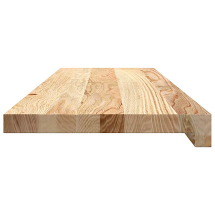 Trappstegsmattor 4 pcs obehandlad 80x25x2 cm massiv ek