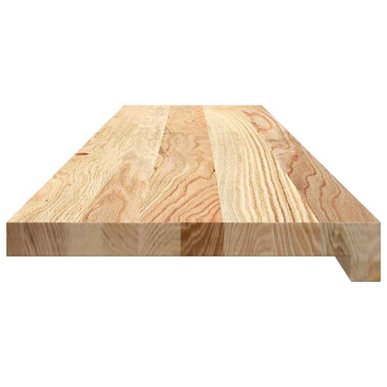 Trappstegsmattor 8 pcs obehandlad 110x25x2 cm massiv ek