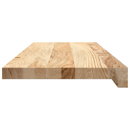 Trappstegsmattor 12 pcs obehandlad 70x25x2 cm massiv ek