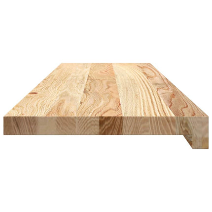 Trappstegsmattor 16 pcs obehandlad 90x30x2 cm massiv ek
