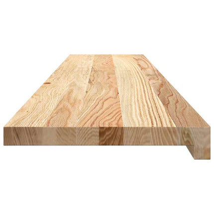 Trappstegsmattor 16 pcs obehandlad 120x30x2 cm massiv ek