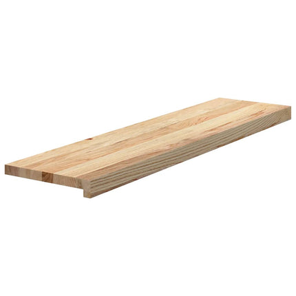Trappstegsmattor 20 pcs obehandlad 100x25x2 cm massiv ek