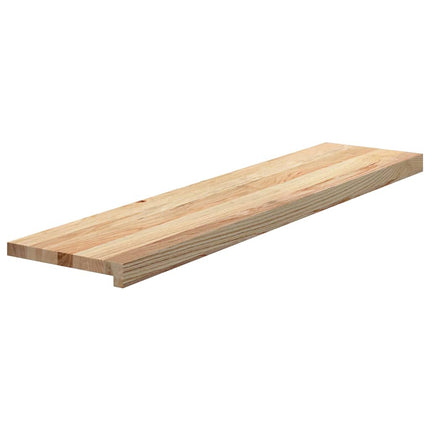 Trappstegsmattor 20 pcs obehandlad 110x30x2 cm massiv ek