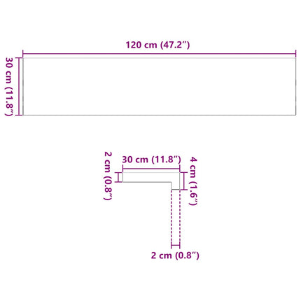 Trappstegsmattor 20 pcs obehandlad 120x30x2 cm massiv ek