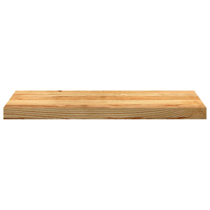 Trappstegsmattor 4 pcs ljusbrun 70x25x2 cm massiv ek